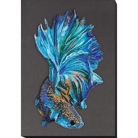 Wizardi Bead Embroidery Kit - Blue Gold AB-746 Abris Art