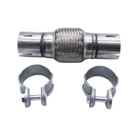 50.7 x 100/208mm Flexible Exhaust Pipe Clamp-on Flexi Tube Joint Stainless Steel