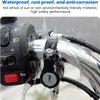 2 Pcs Motorcycle Helmet Lock and Accessories for 22-28mm Handlebar