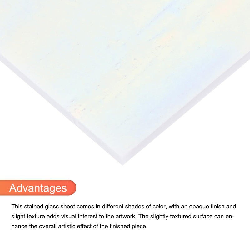 sourcing map Stained Glass Sheet Mosaic Tile 5.9 Inch x
