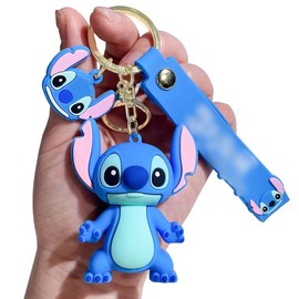 Tydeus 2 pieces cute key ring children, funny pendant for girls and boys, funny key ring ornament birthday gift, blue