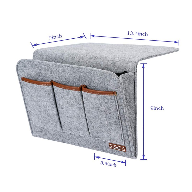 Zafit Bedside Caddy, 6 Pockets Large Size Bedside Storage Organizer