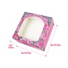 qiqee Mother's Day Cookie Boxes with Window 6x6x3 Inch 60packs