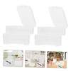 BIUDECO 8pcs Makeup Sponge Storage Case Triangular Square Plastic Puff