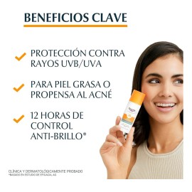 Eucerin Protector Solar Facial Oil Control Efecto Mate Toque Seco 50ml Matificante Brillo 12h Antioxidantes