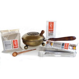 Fumaga - 6 pcs Incense Set "House Cleaning" 20g/50g with Smoker Pan "Haniel" - Vintage Design