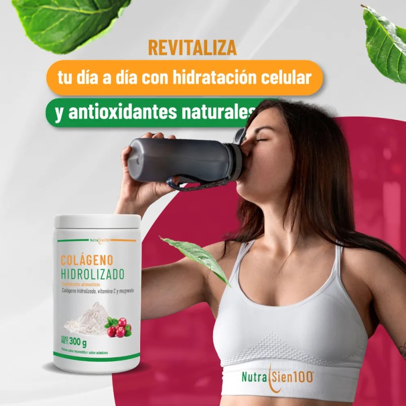 Colágeno Hidrolizado Sin Azúcar Con Arándano Nutrasien 300g