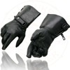 Milwaukee Leather Men's Gauntlet Motorcycle Hand Gloves-Black Leather Long Cuff