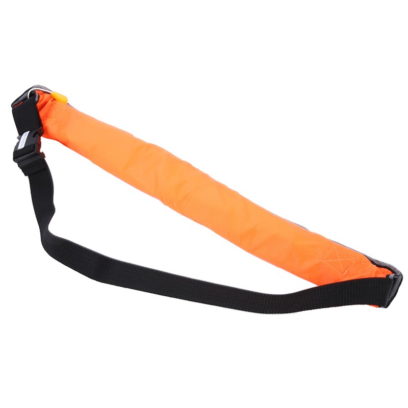Adjustable Inflatable Life Jacket Belt With Reflective Tapes and Whistle