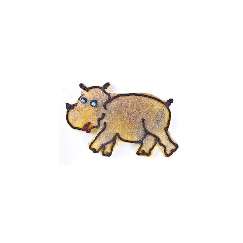 Staedter Hippopotamus Shape Cookie Cutter, Silver