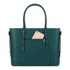 MOSISO Laptop Bag for Women, 17.3 inch Waterproof Vintage PU