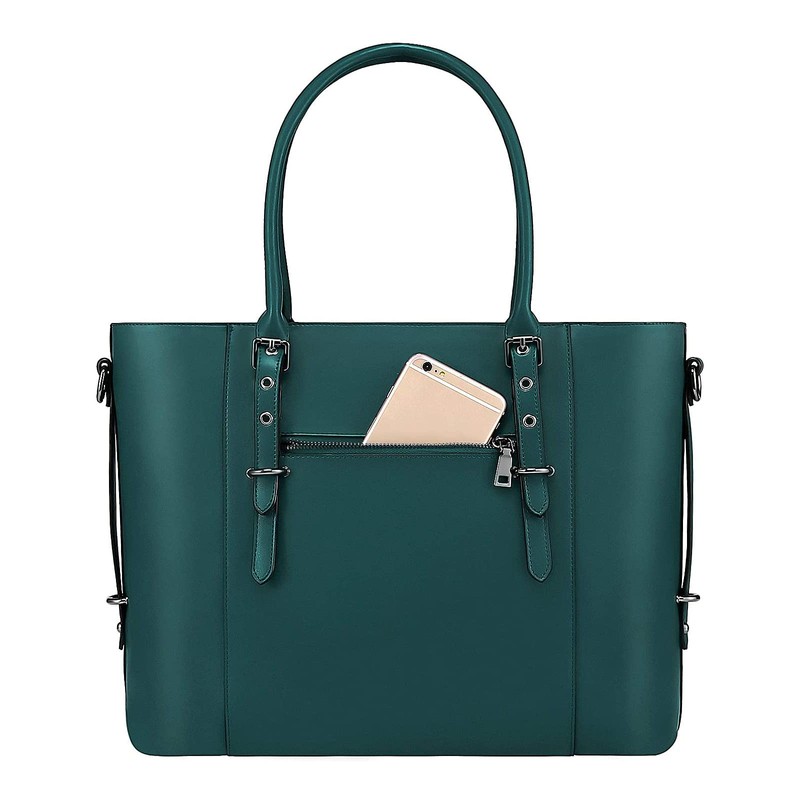 MOSISO Laptop Bag for Women, 17.3 inch Waterproof Vintage PU