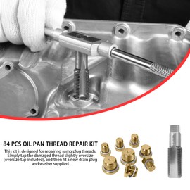 BILITOOLS 84-Piece Oil Pan Drain Plug Thread Repair Kit M13 M15 M17 M20 M22