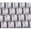 4Keyboard Korean-English Matte Non-Transparent Keyboard Stickers White Background for Desktop,