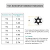 sourcing map Torx Screwdriver, T15 & T20 Security Magnetic Star