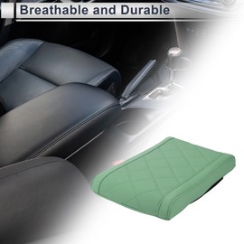 VekAuto Car Center Console Cover Car Armrest Cover 12.6"x7.87"x1.97" Green Nappa Leather
