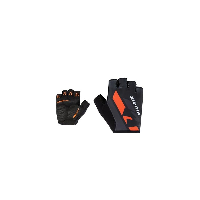 Ziener Crisander Men's Cycling Gloves, Short Finger, Breathable, Cushioning, Burnt
