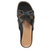 VIONIC Women's Mabel Slide Sandal, Black TMB Leather, 6