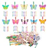 Werownsgso 10-Piece Butterfly Style Craft Set, Butterfly Wood Craft Set,