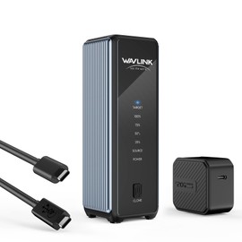 WAVLINK M.2 SSD Cloner, 40Gbps Dual NVMe Enclosure for NVMe M-Key/B+M-Key SSDs, Tool-Free M.2 SSD Enclosure for PCIe 2230/2242/2260/2280, Supports Offline Cloning, Active Cooling, up to 8TB per Drive