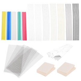 MECCANIXITY 120pcs Plastic Welding Rods PU/PP/ABS/PE/TPO/PA/PC Welding Strips Welder Rods with Wire Net Sponge Tape for Plastic Welder,Car Bumper, Kayak Repair