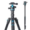 JAFUQAW Camera Tripod,68" / 174cm Lightweight Travel Tripod & Monopod
