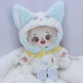 niannyyhouse 3.9 inches (10 cm) / 7.9 inches (20 cm) Plush Doll Clothes Pig Bear Jacket Parka Cotton Doll Clothes Dressing Accessory (A4, 10cm)
