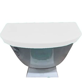 Madeals Velvet Toilet Tank Cover Soft and Absorbent, Comfortable Bathroom Toilet Tank Lid to Fit Different Sizes of Toilet Tank White