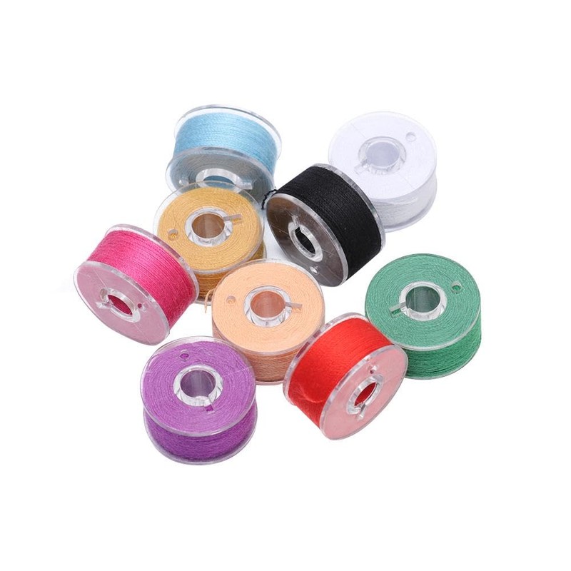 YYlingx 72 PCS Bobbins and Sewing Threads with Storage Box