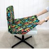 Armless Criss Cross Chair Cover Protectors Stretchable Removable Wide Seat
