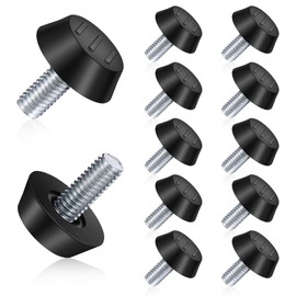 Furniture Leveling Feet, 12 PCS Adjustable Furniture Feet Screw on Furnitures Levelers Furnitures Glide Leveling for Table Cabinets Chairs Bar Stool Desk Dresser Wood Legs