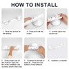 HOTUT Shower Handle Suction Cup Large Shower Grab Rail with