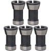 POFET 5pcs Woodworking High Precision Electric Router Milling Cutter Collet