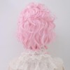 Women Short Vintage Beehive Queen Wig Curly Wig Halloween Party