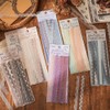 Obujopal 40 Pcs Transparent Lace Stickers for Scrapbooking Junk Journal