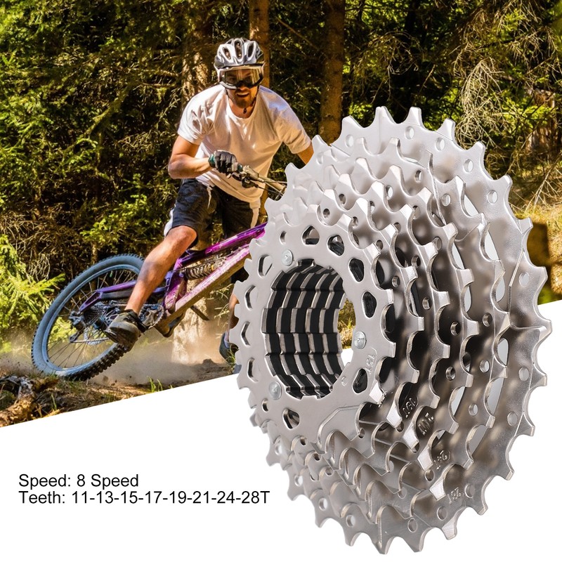 VG Sports Mountain/Road Bike 8 Speed Freewheel Bicycle 11‑28T Steel