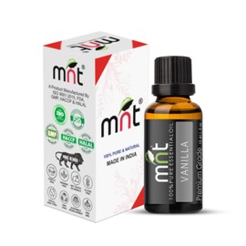 MNT Vanilla Essential Oil 100% Pure Natural & Undiluted Therapeutic Grade & Aromatherapy for Hair Care and Skin Care (15ML)