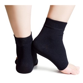Panfurco Compression Ankle Support Sleeves Relieve Ankle Pain, — Lightweight, Breathable, Ideal for Plantar Fasciitis, Neuropathy Functional Socks - Women & Men (XL, Black)