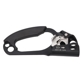 Koieam Ropeman 1 Ascender, Hand Ascender Stable Fixing Non Slip Strong Grip Spring Rope Ascender Mountaineering Supplies (Left Black)
