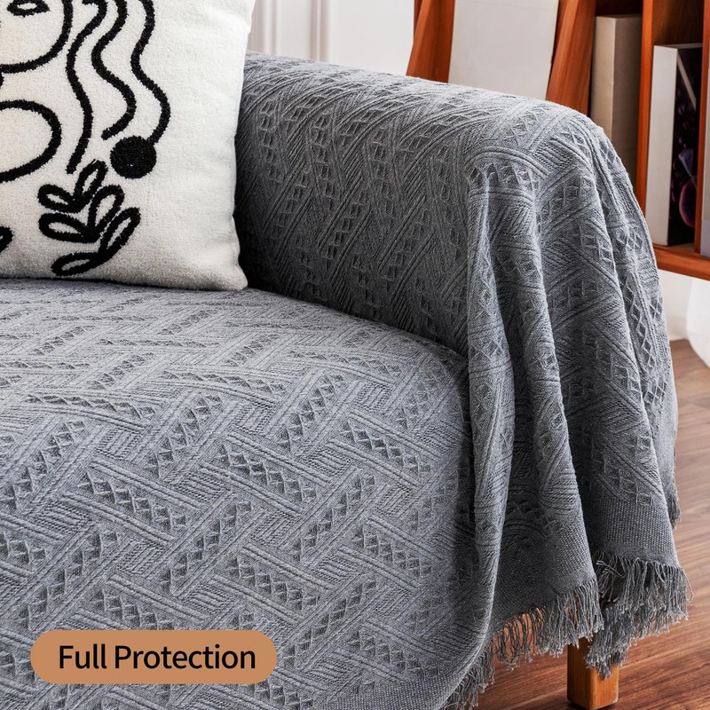 Deep Dream Sectional Couch Covers, 2 Pieces Sectional Sofa Cover,