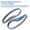 10PCS 40Grits 13mm x 457mm Zirconium Abrasive Sanding Belts Air