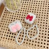 SGVAHY Clear Case Compatible with AirPods 1&2，Beautiful Cute Colorful Bow