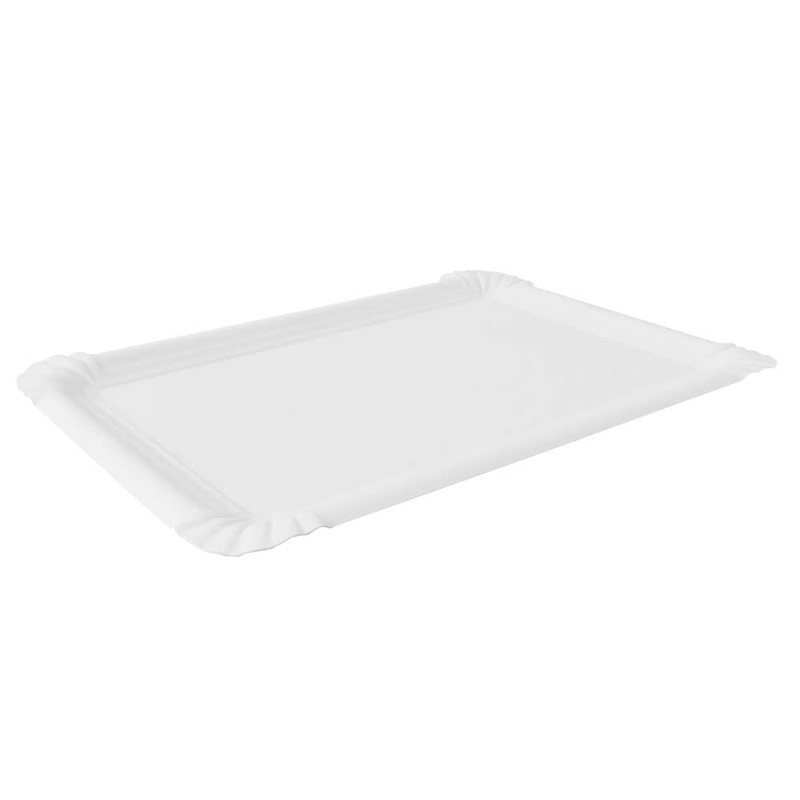 Extiff - Pack of 20 White Cardboard Bowls, Pastry or