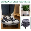 Tulpeed Rolling Plant Stand with Wheels 5 Pack 15.7 Inch