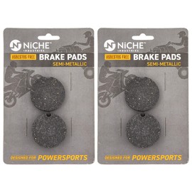NICHE Brake Pad Set for Arctic Cat Cougar Bearcat Panther 440 550 Prowler Rear (Semi-Metallic) 0702-264 2 Pack