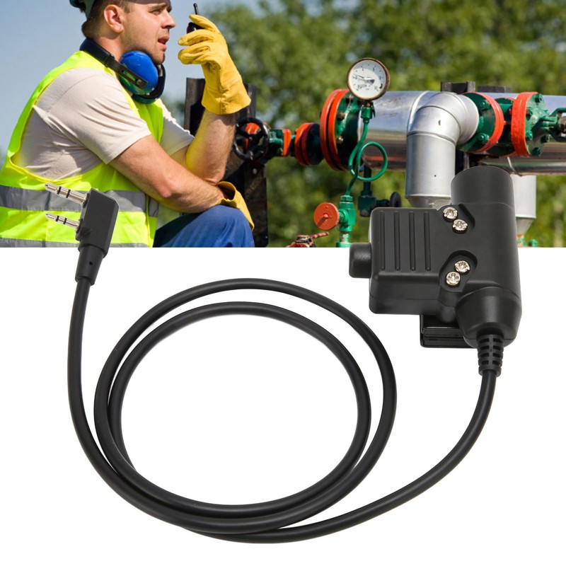 U94 PTT System Military Adapter 2 Pin 3.5mm Headset Adapter