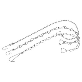 MECCANIXITY Toilet Flapper Chain, 22cm 26cm 3 Styles Toilet Handle Lever Lift Flush Replacement, 304 Stainless Steel 1 Set