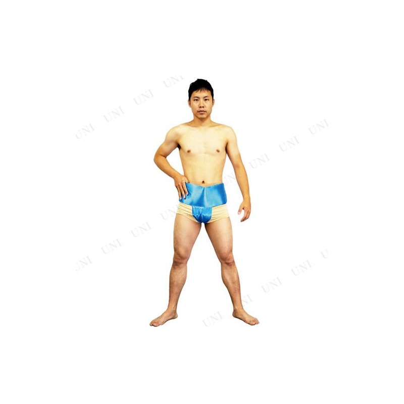 プレイアベニュー カラフル相撲 コスチューム メンズ まわし:ウエスト/~約110cm アンダーパンツ:ウエスト/~約96cm 水 ポリエステル