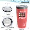 Flairy Land Makeup Artist Tumbler 20oz Coral -Wake Up And