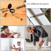 DCQQ 200 Pieces Plastic Fold Screw Snap Covers,Hinged Screw Cover